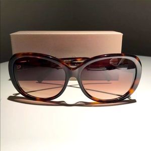 Massimo Dutti oversized tortoise brown sunglasses
